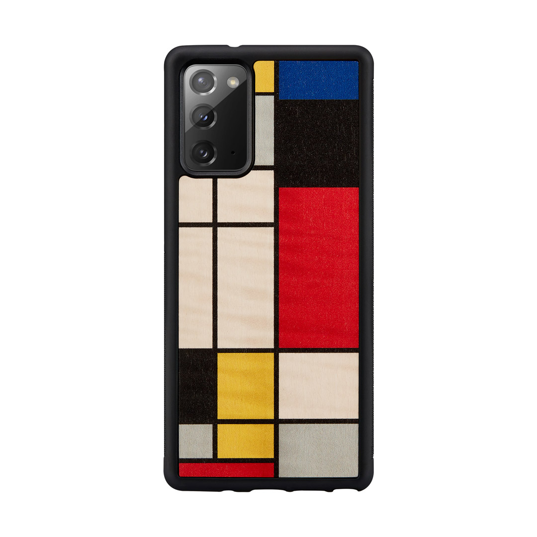 MAN AND amp;WOOD MAN AND WOOD case for Galaxy Note 20 mondrian wood black