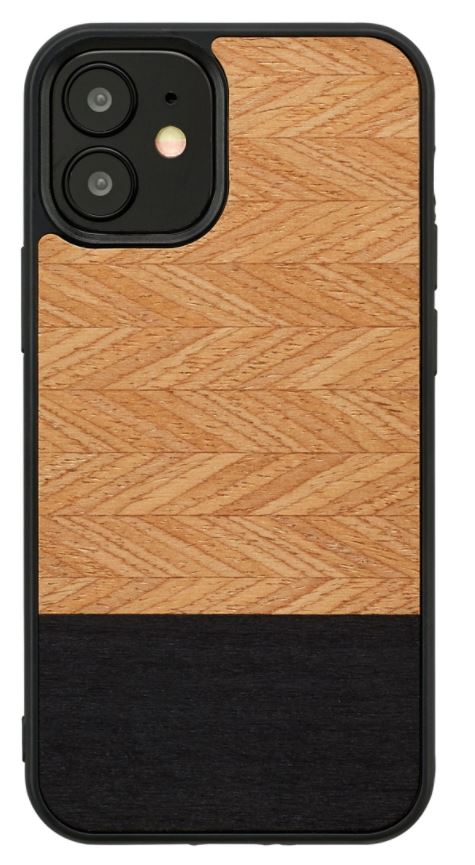 MAN AND amp;WOOD MAN AND WOOD case for iPhone 12 mini herringbone nero black