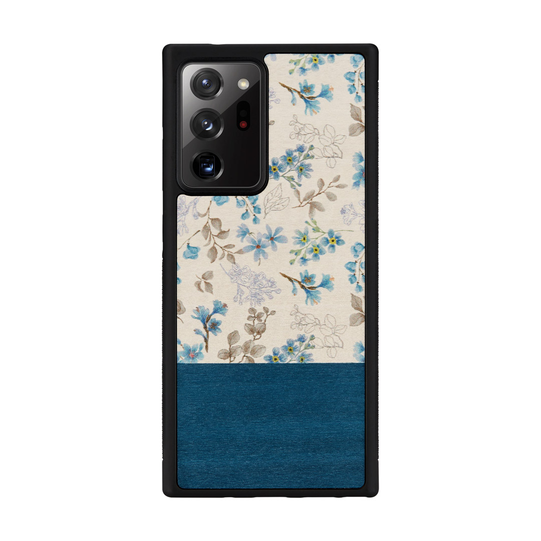 MAN AND amp;WOOD MAN AND WOOD case for Galaxy Note 20 Ultra blue flower black