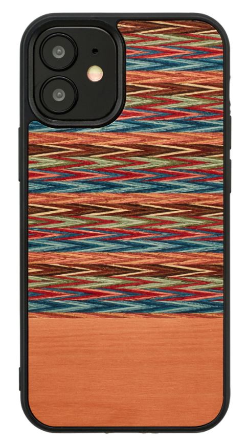 MAN AND amp;WOOD MAN AND WOOD case for iPhone 12 mini browny check black