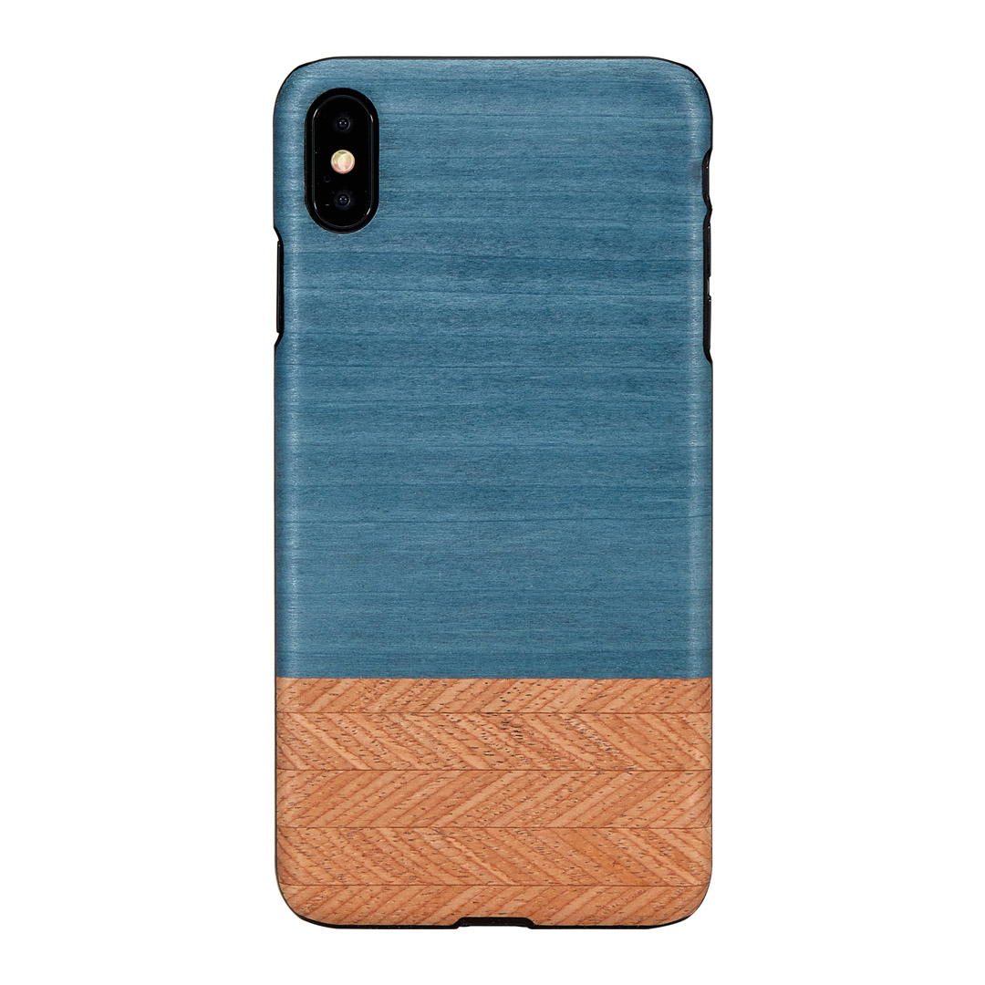 MAN AND WOOD Smartphone case for iPhone XS Max, denim black