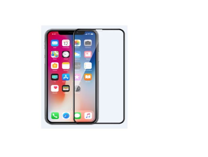 Comma Dun Anti-Fingerprint Tempered Glass for iPhone 11 Pro, black