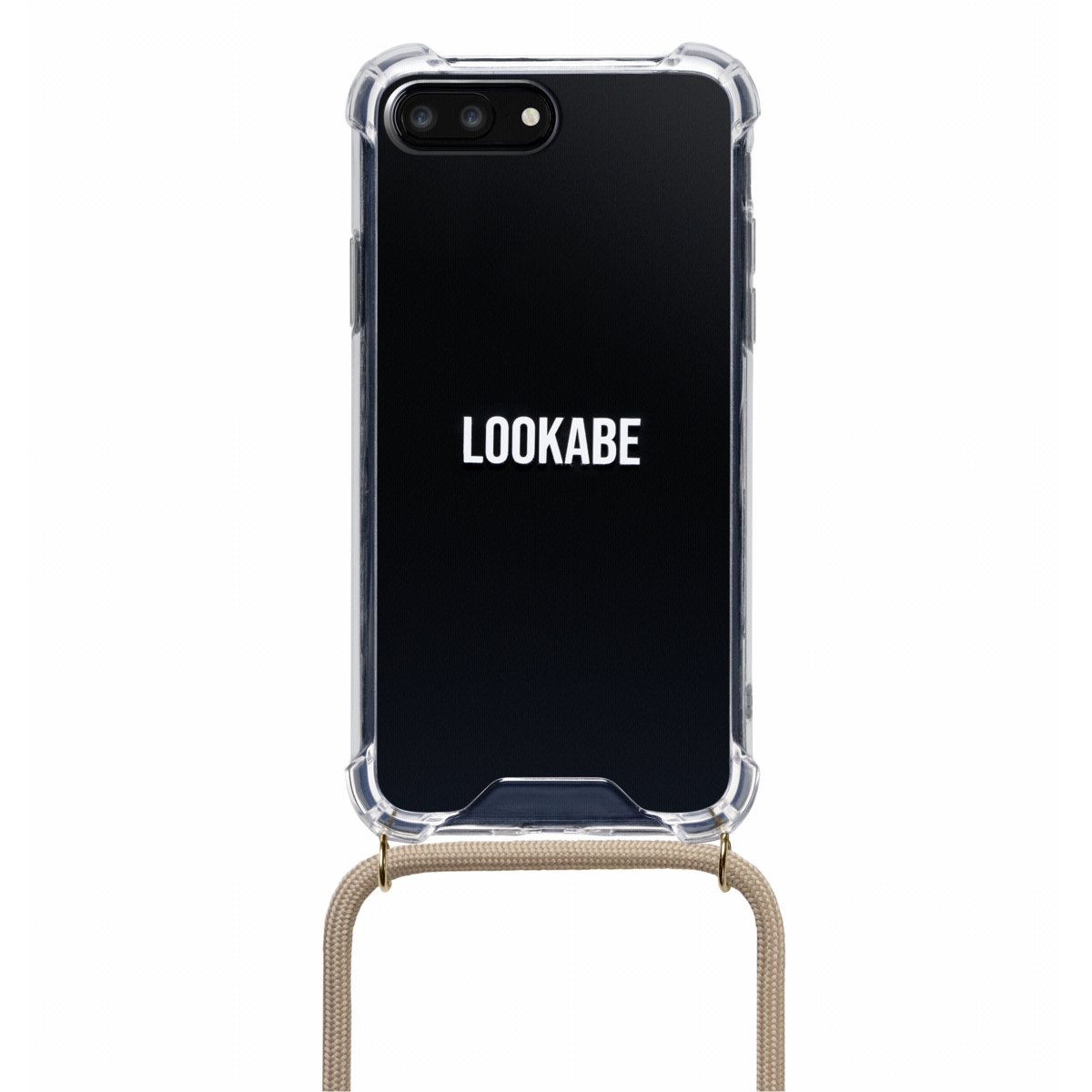 Lookabe Necklace iPhone 7/8 Plus gold nude case
