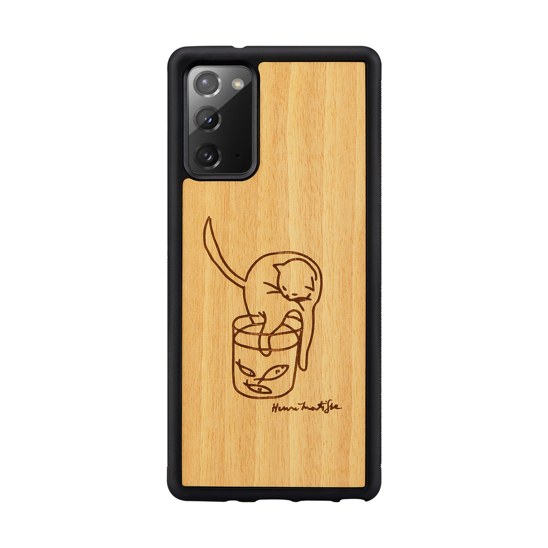 MAN AND amp;WOOD MAN AND WOOD case for Galaxy Note 20 cat with fish