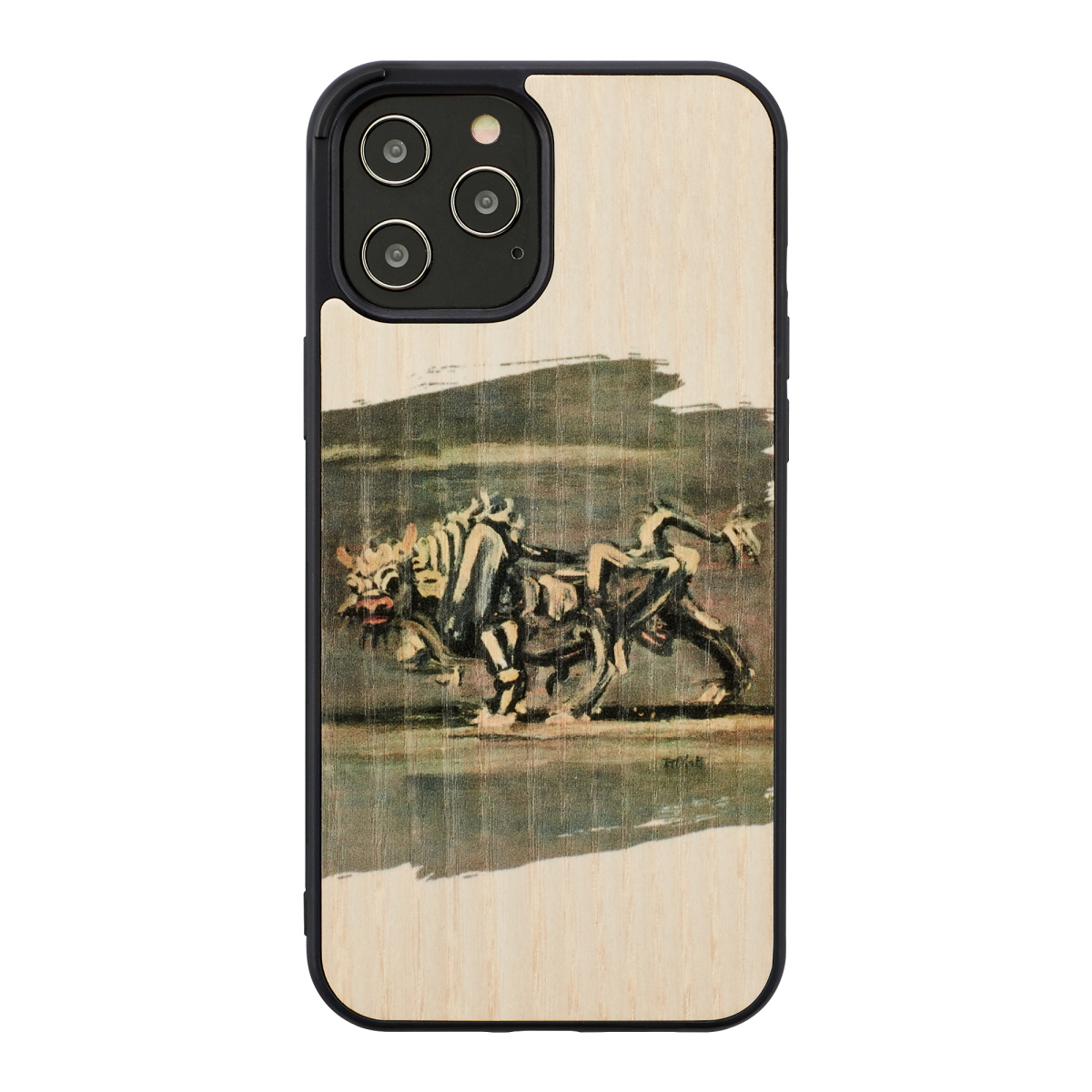 MAN AND amp;WOOD MAN AND WOOD case for iPhone 12/12 Pro white bull