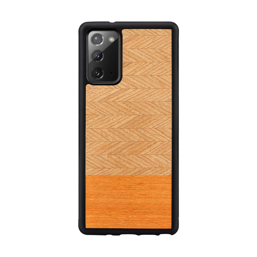 MAN AND amp;WOOD MAN AND WOOD case for Galaxy Note 20 herringbone arancia black
