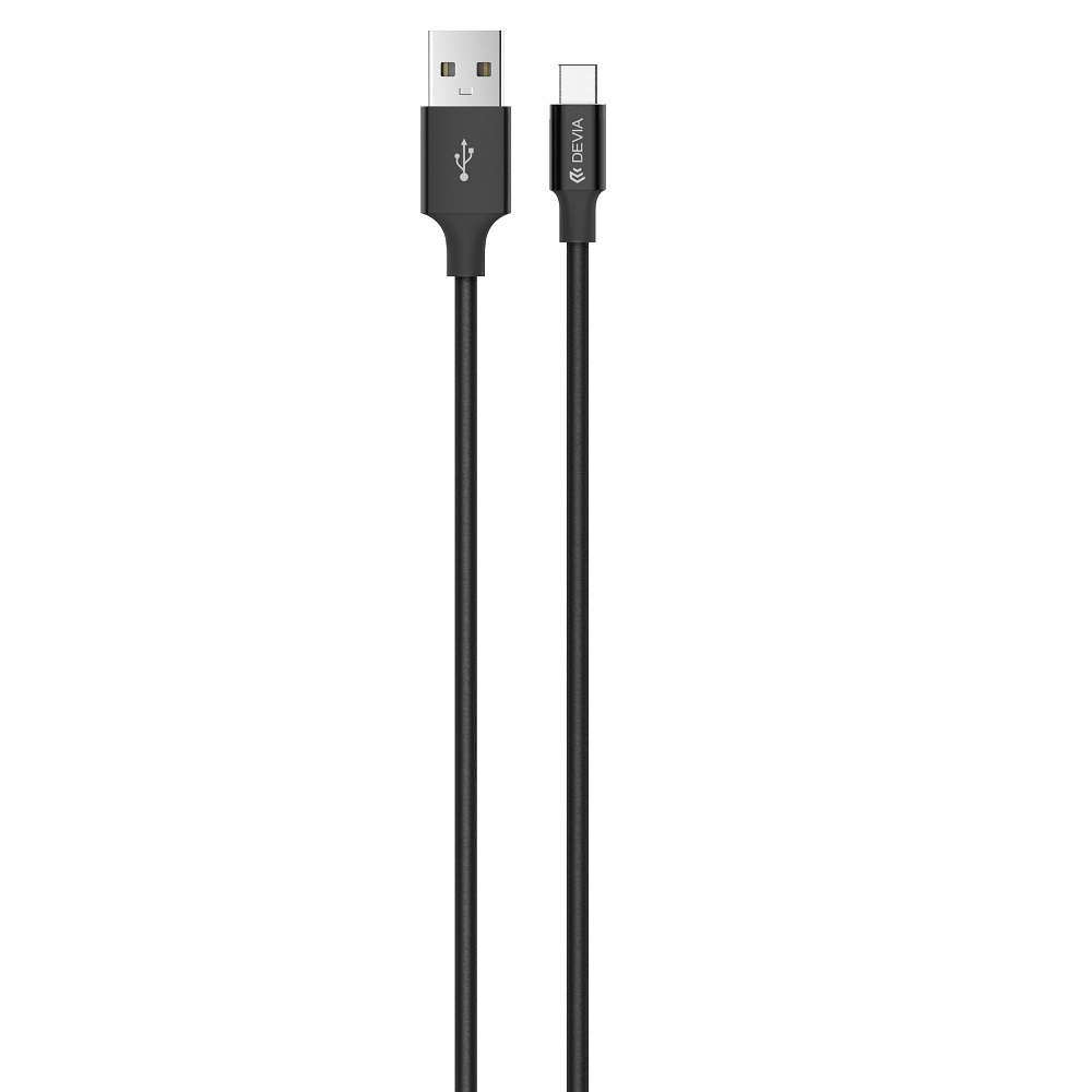 Devia Pheez Series Cable for Type-C (5V 2.4A, 1m) - Black