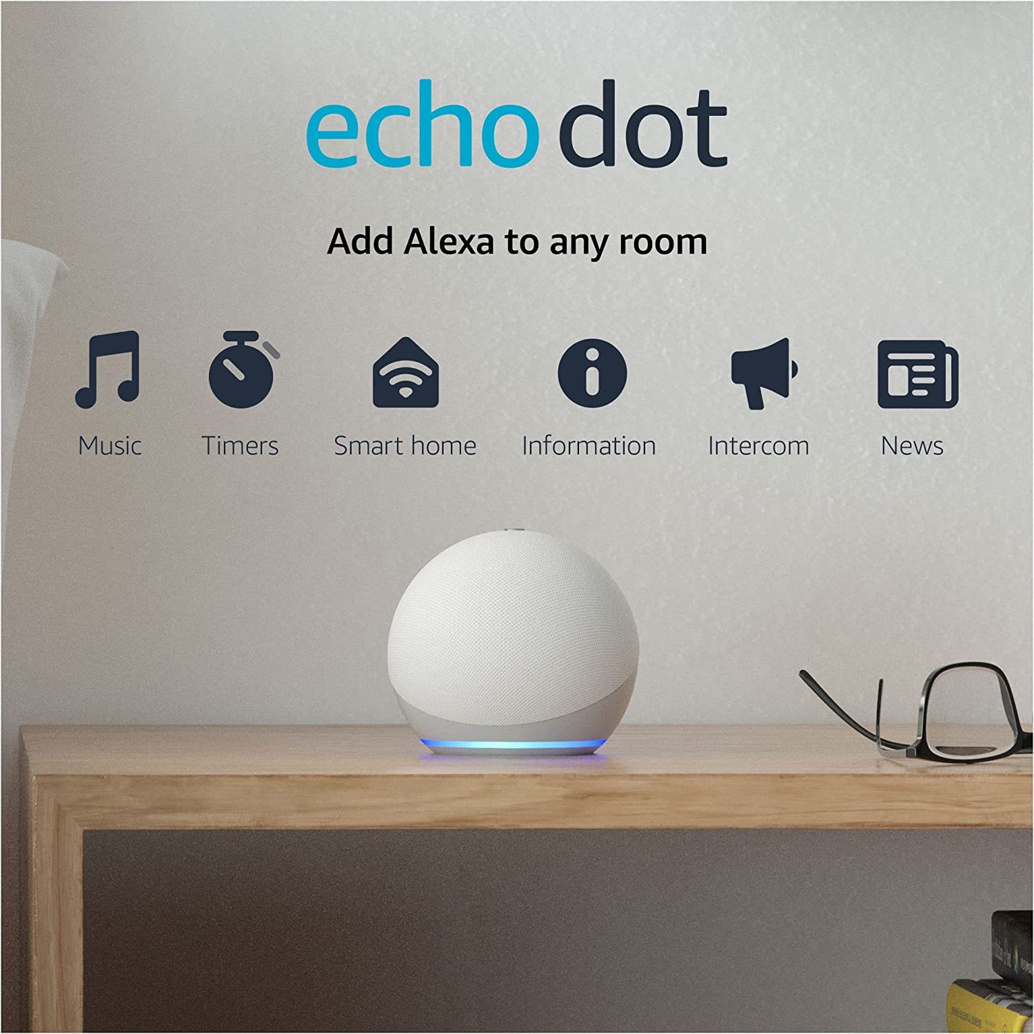 Amazon Echo Dot 4th Generation glacier white (B7W64E) - Smartech.ee