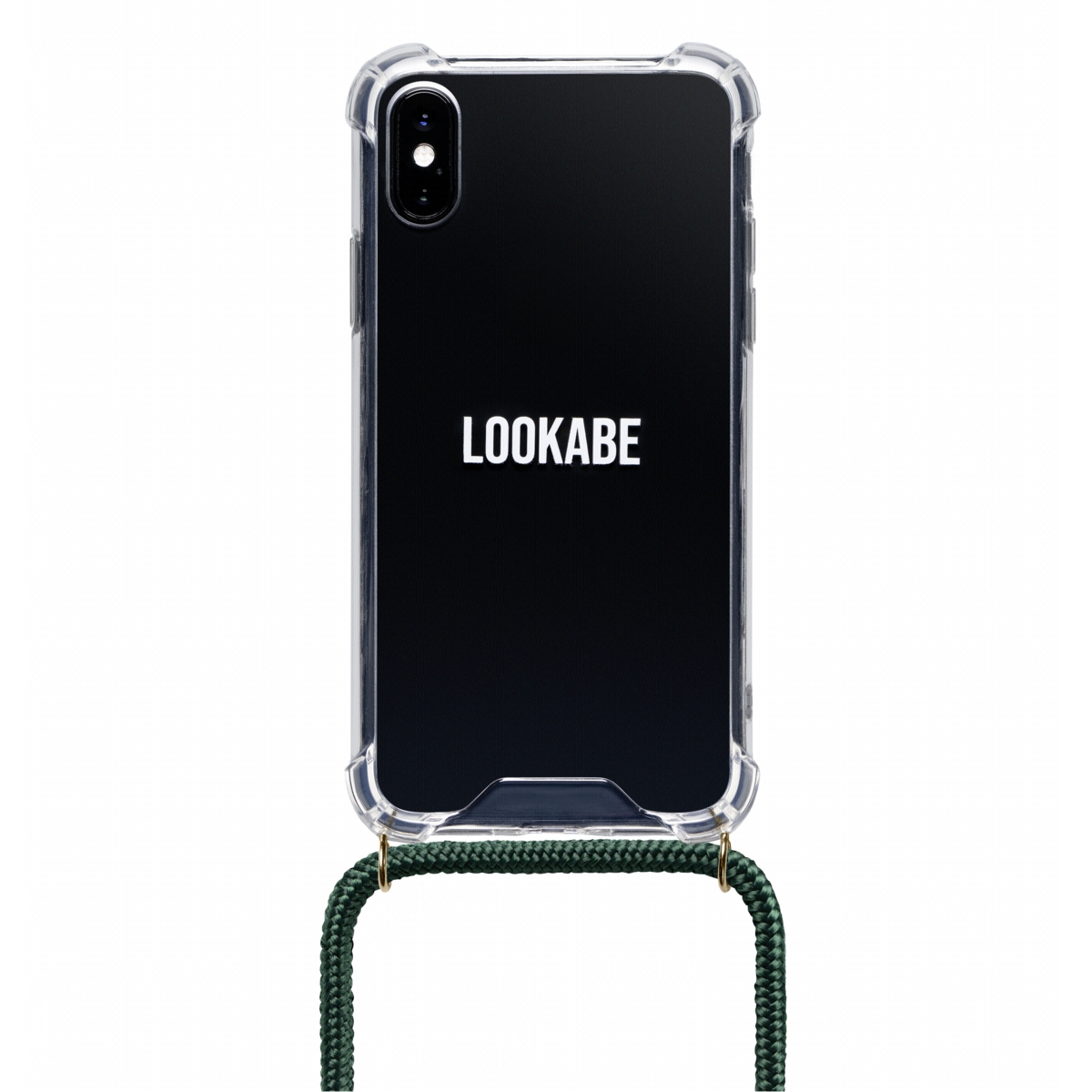 Lookabe Necklace iPhone X/Xs gold green case loo013