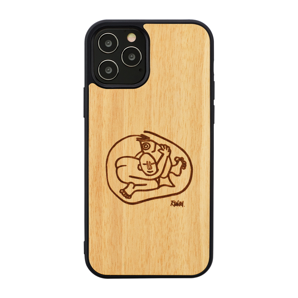 MAN AND amp;WOOD MAN AND WOOD case for iPhone 12/12 Pro child with fish