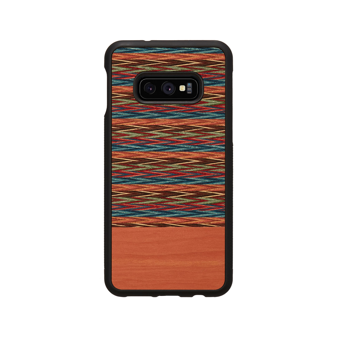 MAN AND WOOD Smartphone case for Galaxy S10 Lite, brown check, black