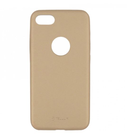 Tellur Slim synthetic leather cover for iPhone 8 in gold