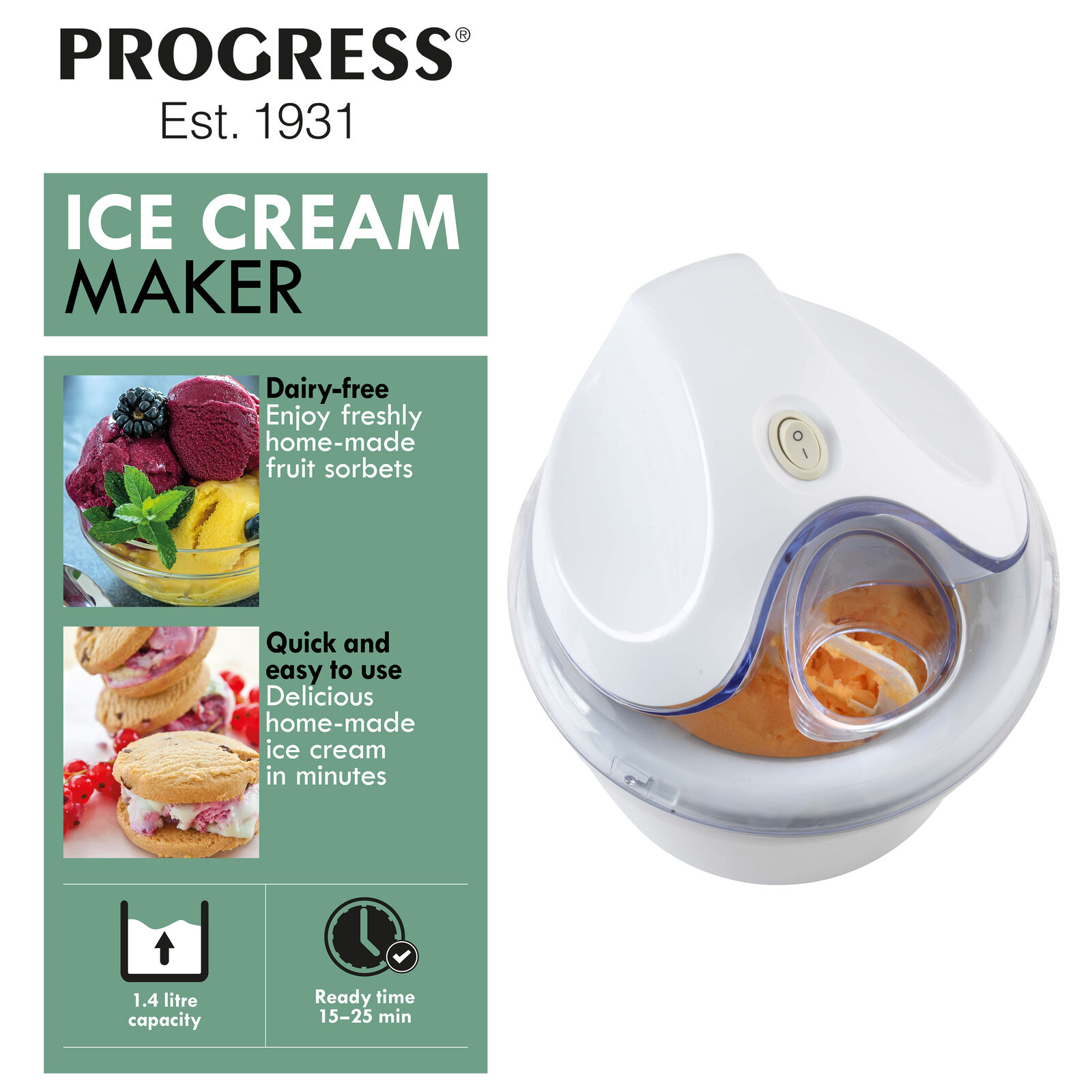 progress ice cream maker recipes