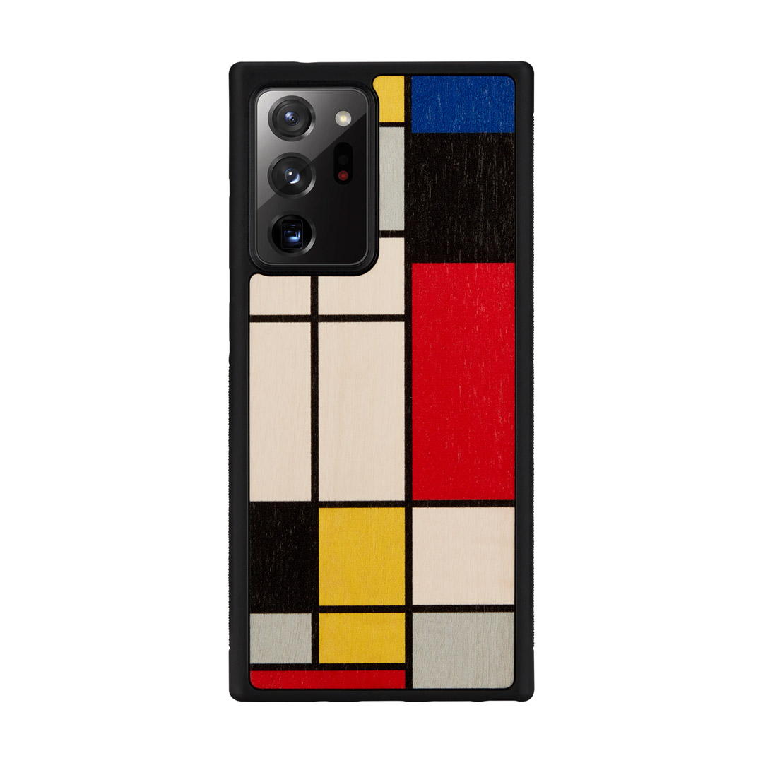 MAN AND amp;WOOD MAN AND WOOD case for Galaxy Note 20 Ultra mondrian wood black