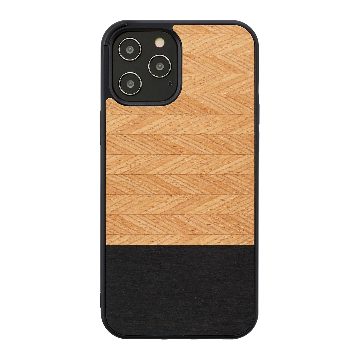 MAN AND amp;WOOD MAN AND WOOD case for iPhone 12/12 Pro herringbone nero black